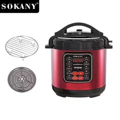 SOKANY - Olla A Presión Eléctrica Multifuncional