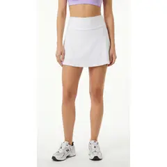 BELIFE - Falda deportiva blanca con ciclista interno para mujer