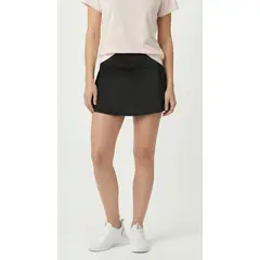 BELIFE - Falda deportiva negra para mujer con ciclista interno