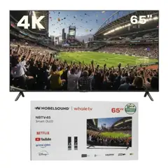 NOBELSOUND - Televisor de 65 Pulgadas Android 14 Con Wifi Y Bluetooth Smart TV