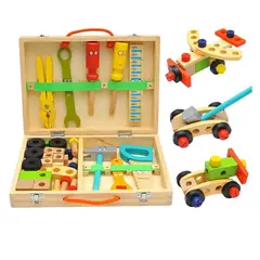 SWISSHOME - JUEGO MALETA DE HERRAMIENTAS PARA NIÑOS Y NIÑAS +3 AÑOS