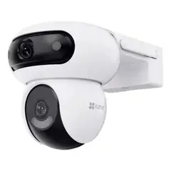 EZVIZ - Cámara de Seguridad WiFi Exterior H90 Dual 2K+ Doble Lente PTZ Visión Nocturna Color Seguimiento Inteligente