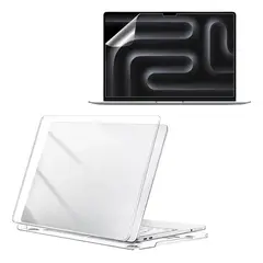 GENERICO - ESTUCHE CARCASA CASE TRANSPARENTE PARA MACBOOK NEO + SCREEN