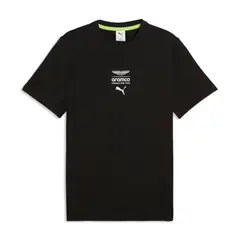 PUMA - Camiseta Deportiva Original Amf1 Essent Negro Hombre