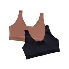 LEONISA - Paquete x 2 tops invisibles doble escote 91164X2