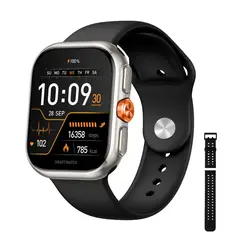 OLSEN - Smartwatch Reloj Inteligente Touch Llamadas + Correas - Negro