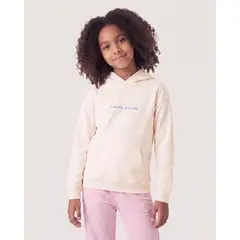 OSTU - Buzo Infantil Niña Hoodie Marca Color Crema #90068220