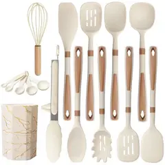 GENERICO - Set De Utensilios Para Cocina De 12 Piezas - Beige