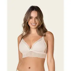 LEONISA - Bralette en encaje sexy y natural 091009