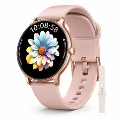 OLSEN - Reloj Inteligente Smartwatch Amoled Touch + 2 Correas - Rosa