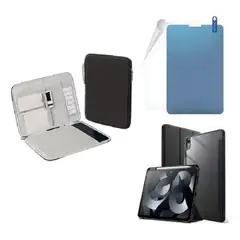 GENERICO - FORRO ESTUCHE SMART CASE CRISTAL PARA TABLET SAMSUNG S10 FES9 FE + FUNDA + PAPER LIKE NEGRO