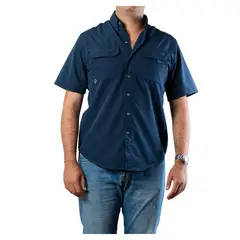 LEKAMP - Camisa Manga Corta Xl Azul Oscuro
