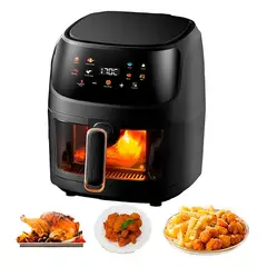GENERICO - Air Fryer Olla Freidora Aire Caliente Sin Aceite 8 Litros