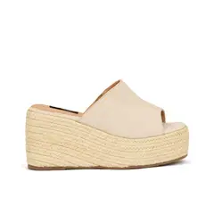SABATES - Para mujer Luna Beige es una plataforma en yute tipo sueco