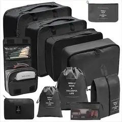 CHINA GLAZE - Organizador De Ropa De 11 Piezas NEGRO