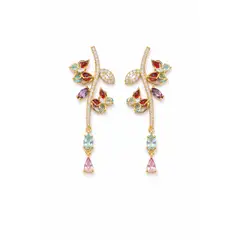 ZYRAL - Aretes Dorado Para Dama Marca ZARC01-439