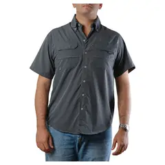 LEKAMP - Camisa Manga Corta Xl Gris Oscuro