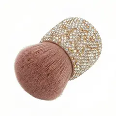 GENERICO - Brocha Maquillaje Polvo Mango Diamantes Pedrería