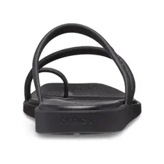 CROCS - Sandalias Miami Toe Loop Sandal Negro Mujer