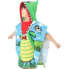 GENERICO - TOALLA INFANTIL PLAYERA CAPOTA DE 2 A 6 AÑOS