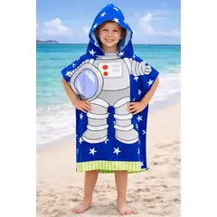 GENERICO - TOALLA INFANTIL PLAYERA CAPOTA DE 2 A 6 AÑOS