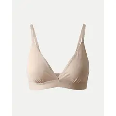 ATMOS - Top Triangular Cruzado Microfibra X1 Para Mujer Crema