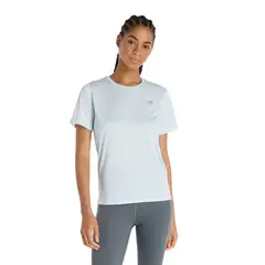 NEW BALANCE - Camisa Deportiva Originals Essentials Azul Mujer