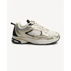 SEVEN SEVEN - Tenis Retro Metalizados Para Mujer Oro