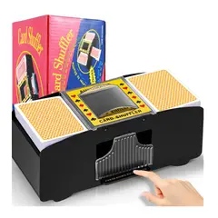 GENERICO - Mezclador de Cartas Automático Barajador Rapido Eficiente para Poker y Juegos de Mesa
