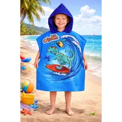 GENERICO - TOALLA INFANTIL PLAYERA CAPOTA DE 2 A 6 AÑOS