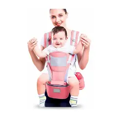 GENERICO - Portador Bebe Ergonomico 6 en 1 Algodón Puro Soporte Cintura Ajustable 3 a 36 Meses 25kg