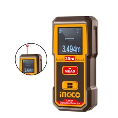 INGCO - Medidor Láser de Distancia 35m Multifunción HLDD0355