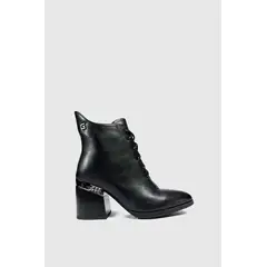 SANTORINI - BOTINES PARA MUJER LORA SINTETICO NEGRO