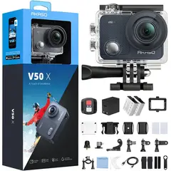 AKASO - Camara de accion V50X 4K 30FPS WIFI Pantalla tactil estabilizacion EIS
