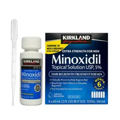 SIGNATURE - Minoxidil Kirkland 5 % Original 60 ml – Crecimiento Capilar Masculino