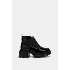 SANTORINI - BOTINES PARA MUJER MOON CUERO NEGRO