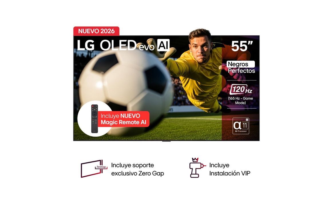 Televisor 55 Pulgadas Oled Evo Ia Smart Tv OLED55G6PSA.AWC