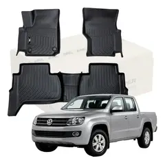 GENERICO - Tapetes Termoformados Matdefender 3d Amarok 2025-2027 Negro