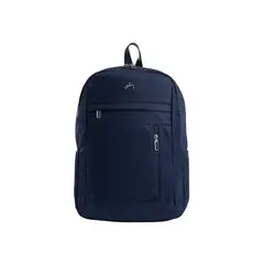 VELEZ - Morral Vélez Sierra En Lona Para Hombre Manija Cuero Azul Oscuro