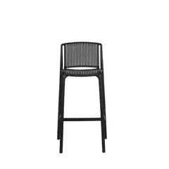 RTA DESIGN - Silla para Bar Sovalla, Color Negro diseño minimalista