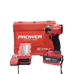 GENERICO - Pistola Atornillador de Impacto De Media Brushless Dos Baterias