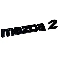 GENERICO - Emblema mazda 2 accesorios mazda 2 modelos 2008-2015 negro