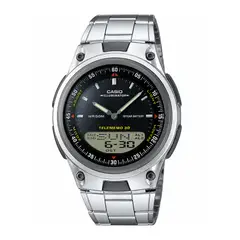 CASIO - Reloj Para Hombre Deportivo Moderno Elegante AW-80D-1A Plateado Digital