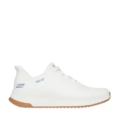 SKECHERS - Tenis Bobssquad4 Hombre-Blanco