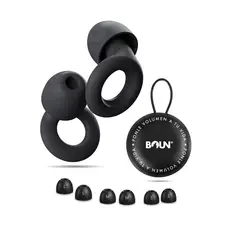 BOUN - Protectores Auditivos Tapones Concierto Musicos Reductor Ruido Estuche Tallas S M L Viajar Estudiar