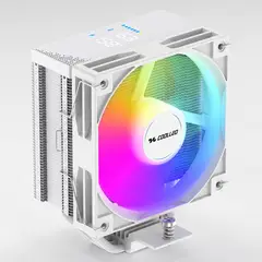 GENERAL - Coolleo Disipador Cpu Argb Digital Monitor Térmico Amd Intel blanco
