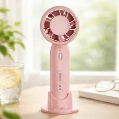 GENERICO - Ventilador De Mano Recargable USB Portátil Compacto