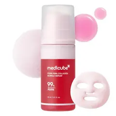 MEDICUBE - PDRN Pink Collagen Bubble Serum Reafirmante