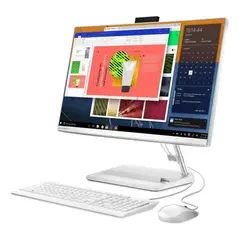 Lenovo - TODO EN UNO 24ALC6 RYZEN 5-7430U 16GB RAM 256GB SSD 24 FHD BLANCO