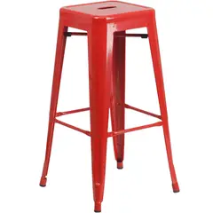 GENERICO - Taburete Tolix Industrial Alto 76 cm En Acero Reforzado, Resistente, Apilable y Elegante Para Bar